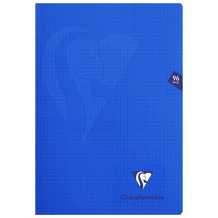 Caiet capsat A4 Clairefontaine Mimesys, 48 file, 29,7 x 21 cm, Matematica, Albastru