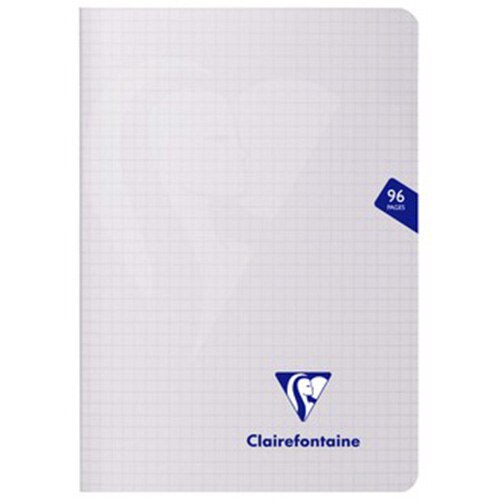 Caiet capsat A5 Clairefontaine Mimesys, 48 file, 14,8 x 21 cm, Matematica, Transparent