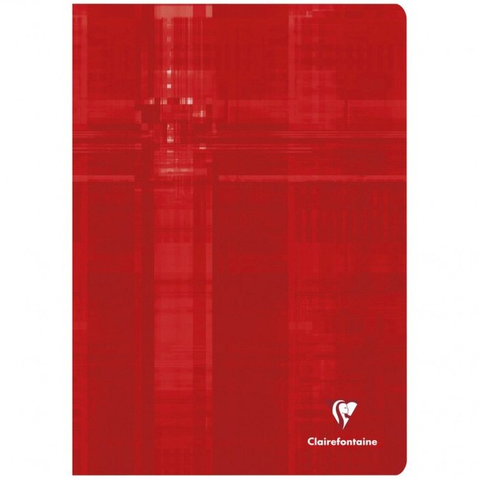 Caiet capsat A4 Clairefontaine, 48 file, 29,7 x 21 cm, Matematica, Rosu