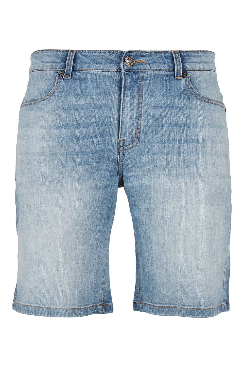 Urban Classics, Blugi scurti cu talie medie, Albastru deschis, 28