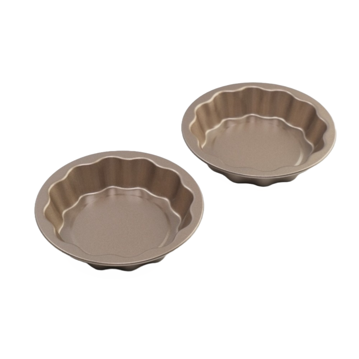 Комплект 2 тави за фурна кръгла форма 12см