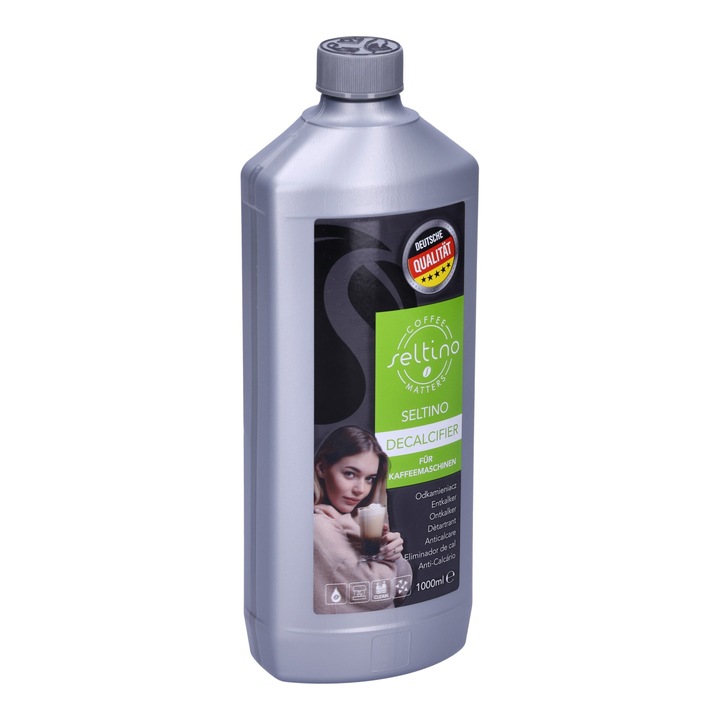Decalcifiant pentru masini de cafea espresso, Seltino, universal, gri, 1000ml