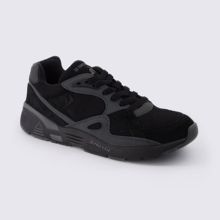 Pantofi sport barbati, LE COQ SPORTIF, Piele naturala, Negru, Negru, 43