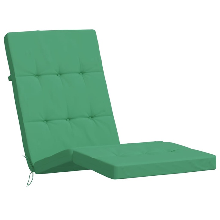 Set perne scaun de terasa vidaXL, 2 buc, verde, tesatura Oxford, 180 x 55 x 7 cm, 3.4 Kg
