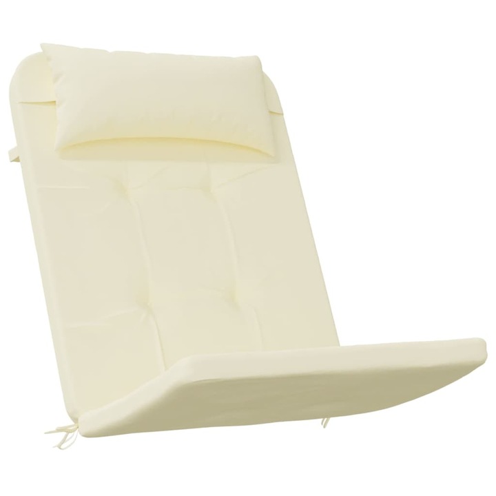 Set perne pentru scaun Adirondack vidaXL, 2 buc, crem, textil oxford, 2.35 Kg