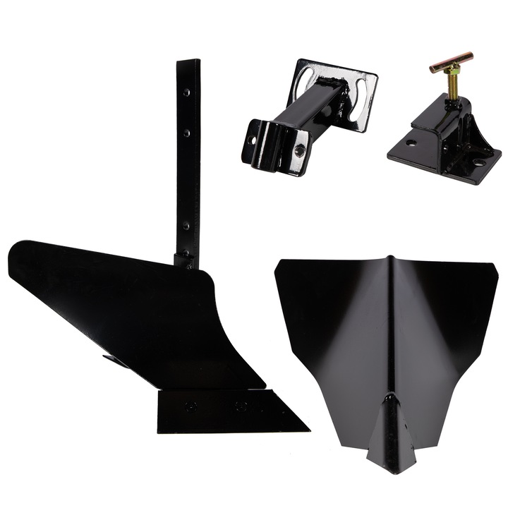 Set pentru motocultor Detoolz, rarita, plug, adaptor