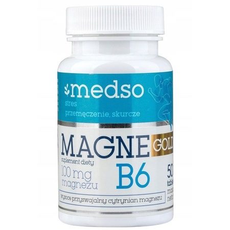 Supliment alimentar, Medso, Magne GOLD Magneziu Vitamina B6, 50 tablete