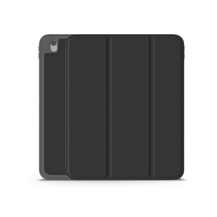 Калъф за таблет Apple iPad 10.9 (2022) (Smart Case) с функция за включване/изключване, Apple Pencil holder - Devia Rosy Series Leather Case With Pencil Slot - черен (ST378270)
