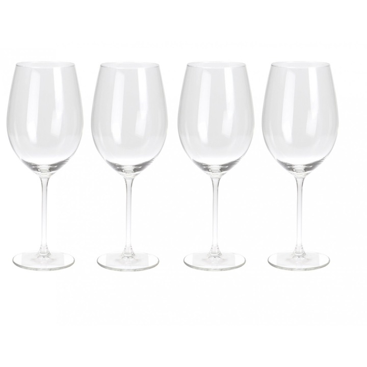 Комплект от 4 чаши вино Excellent Houseware, чаша, 7х24 см, 540 мл, прозрачно