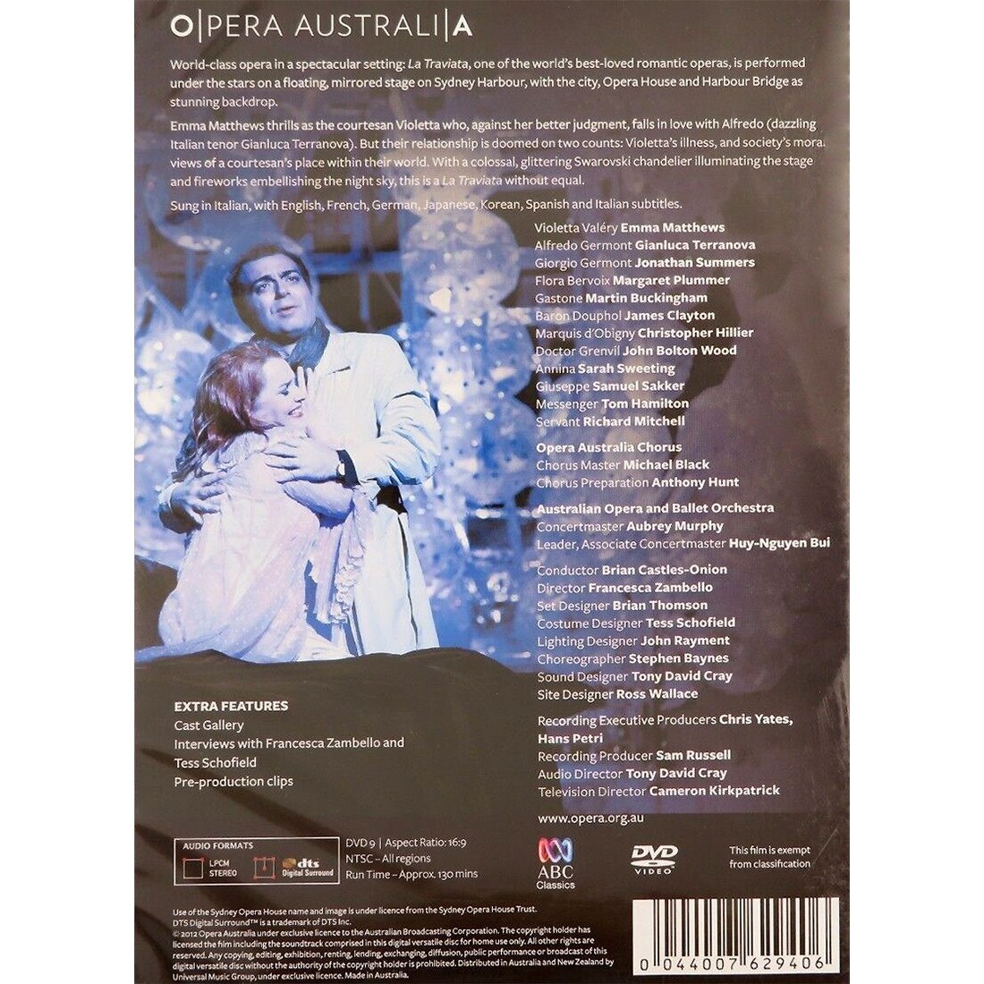 Giuseppe Verdi - La Traviata / Handa Opera On Sydney Harbour - DVD