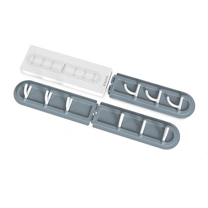 Cuier ElastiX de colt, alb/gri, 19.5 cm x 6 cm