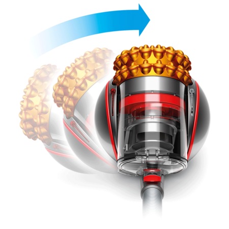 Aspirator fara sac Dyson Big Ball™ Multifloor 2, Tub Telescopic, 1.6L, 600W, 80db, Galben Satin/Iron