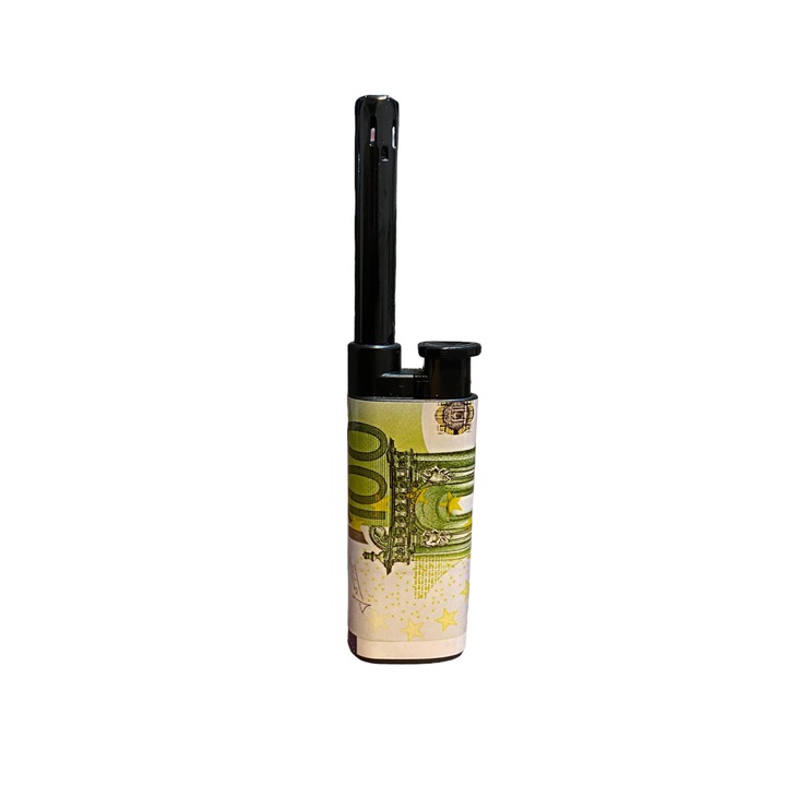 Bricheta Gentelo 100E pentru aragaz, reincarcabila cu gaz, confectionata din plastic foarte rezistent, culoare verde