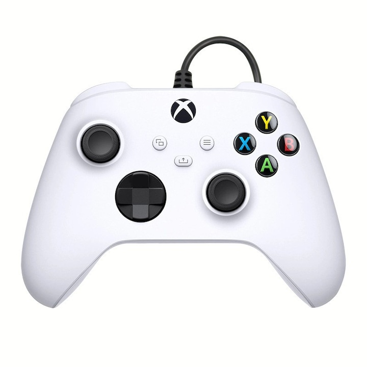 Chigoods, Xbox 360 vezetékes játékvezérlő, fejhallgató-csatlakozóval, kompatibilis Xbox 360/360 Slim és PC Windows 7/8/10/11, fehér