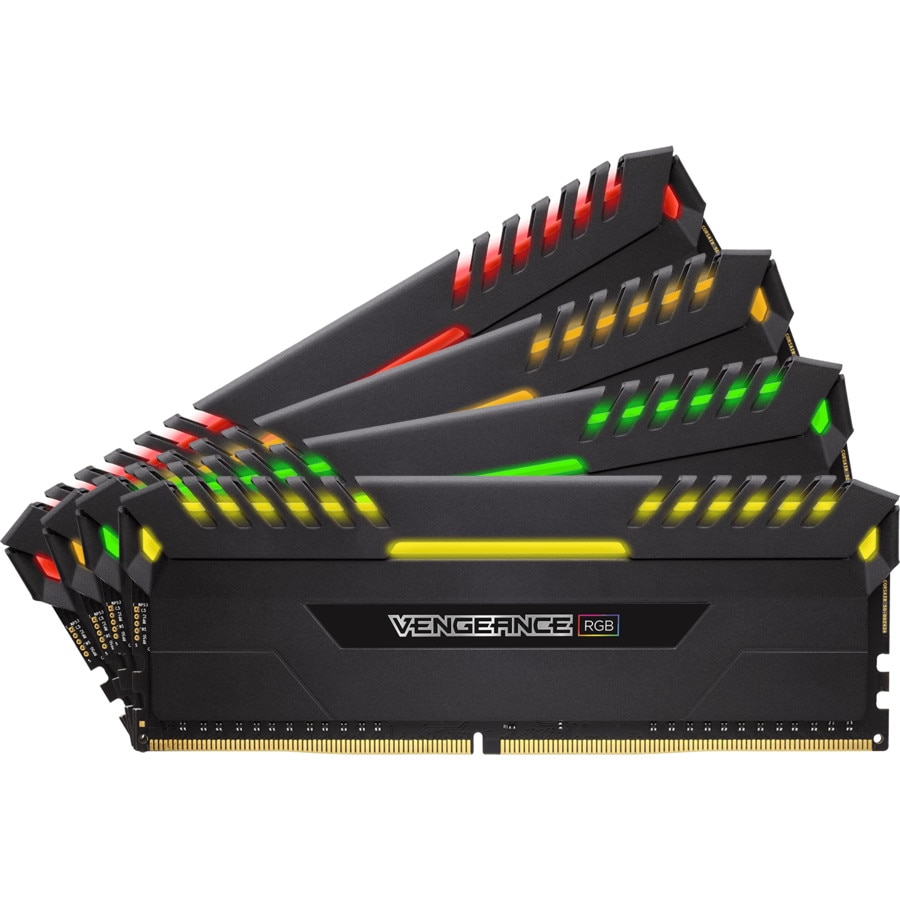 Memorie Corsair Vengeance RGB LED 32GB(4x8GB) DDR4, 3000MHz, CL15, Quad Channel Kit