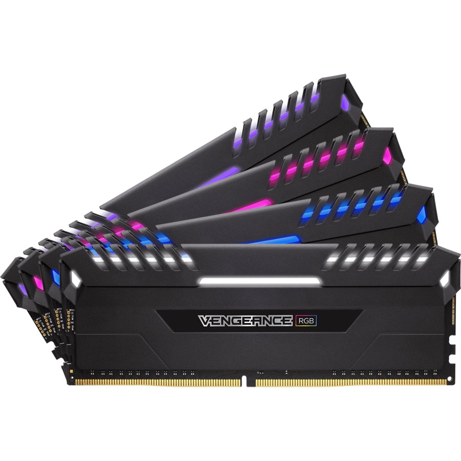 コルセアCorsair RGB DDR4 32GB 3000MHz 8GB×4 Memorie Corsair Vengeance RGB LED 32GB(4x8GB) DDR4, 3000MHz, CL15