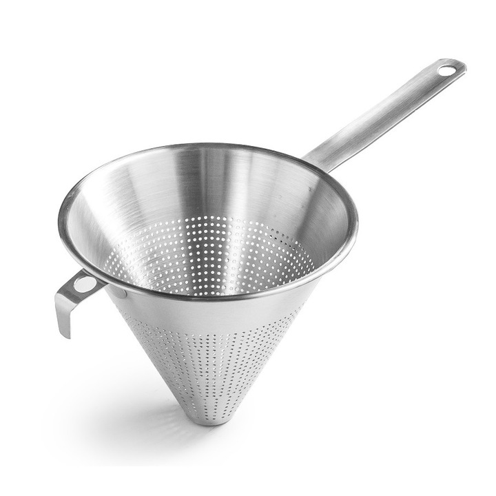 Sita Conica Chinezeasca cu Maner, Otel Inoxidabil, Forgast