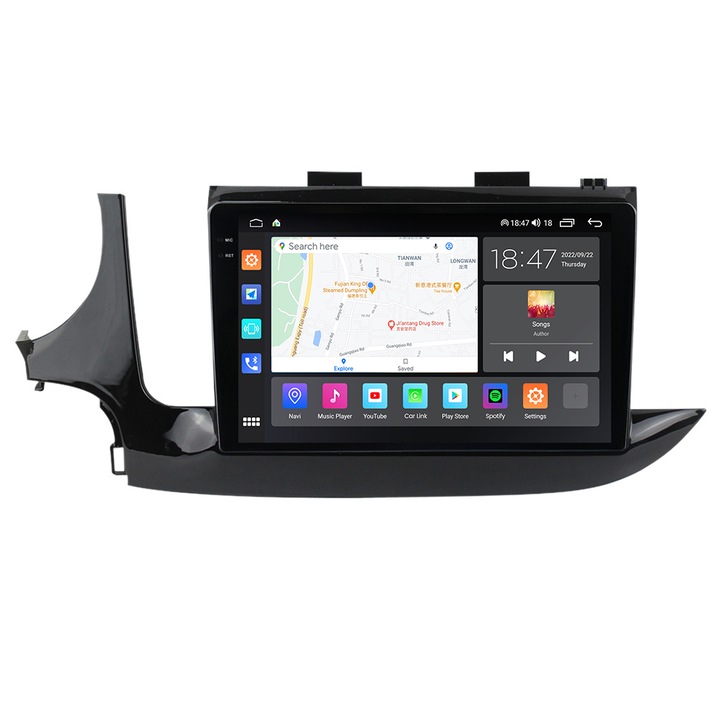 Navigatie Opel Mokka 2 din 2016-2021, NAVIGPS, Rezolutie 2K, Ecran QLED 9.5 inch, 8GB RAM si 128GB ROM, Android, Procesor Octacore, Slot sim 4G, Sunet DSP, Wireless Carplay si Android Auto, Camera Marsarier