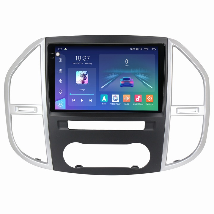 Navigatie Mercedes Vito din 2014-2020, NAVIGPS, Rezolutie 2K, Ecran QLED 10.5 inch, 8GB RAM si 128GB ROM, Android, Procesor Octacore, Slot sim 4G, Sunet DSP, Wireless Carplay si Android Auto, Camera Marsarier