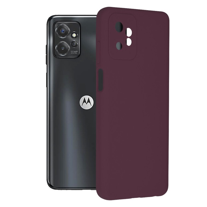 Кейс за Motorola Moto G Power, Techsuit Soft Edge Silicone, Plum Violet