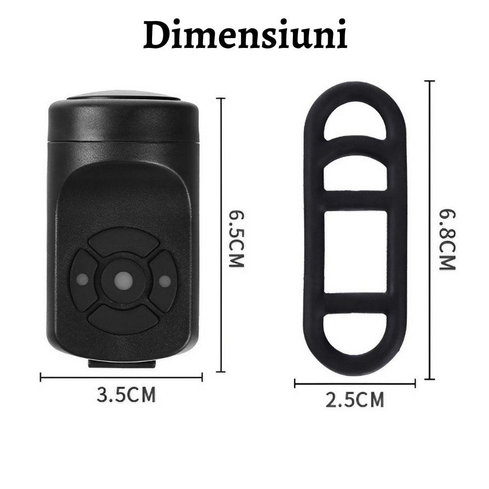 Електрически клаксон с алармена функция за велосипед, 4 различни тона ...