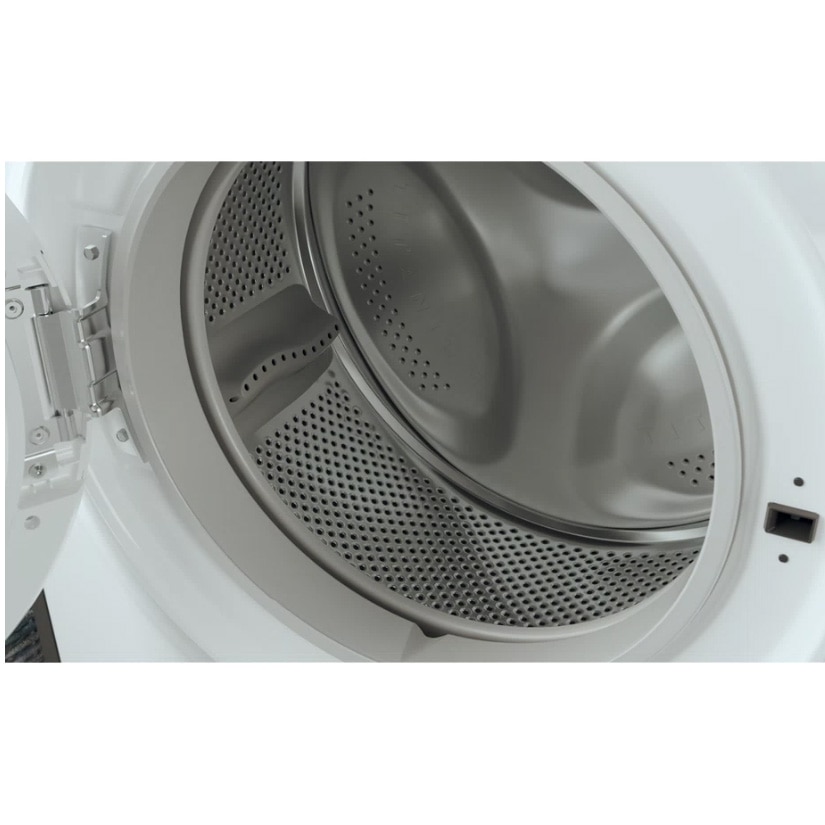 Masina de spalat rufe Slim Whirlpool WRSB7259DEU, 7 kg, 1200 rpm, Clasa B, Motor Inverter, Display Big digital, Negru