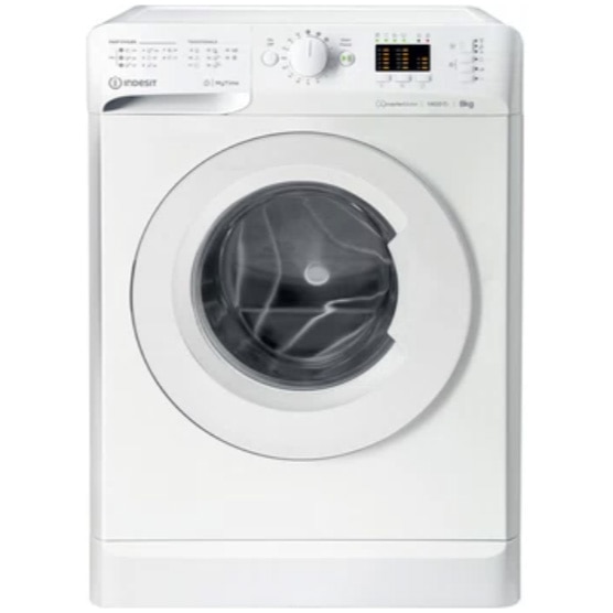 Masina de spalat rufe Indesit New MyTime MTWA 81495 W EU, 8 kg, 1400 rpm, Clasa B, Fast Cycles, Motor Inverter, Display LED, Alb