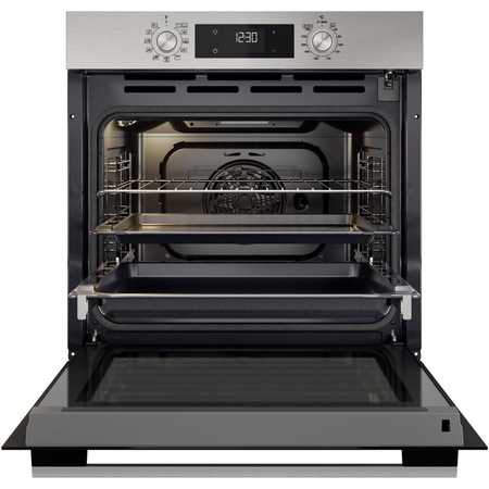 Cuptor incorporabil Whirlpool OMK58RU1X, Electric, Multifunctional, 71 l, Autocuratare pirolitica, Display, Clasa A+, Inox