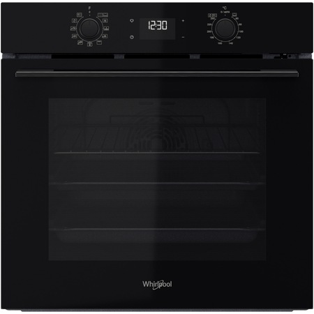 Cuptor incorporabil Whirlpool OMK58RU0B, Electric, Multifunctional, 71 l, Autocuratare pirolitica, Display, Clasa A+, Negru