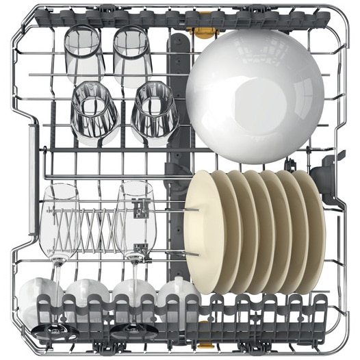 RESIGILAT: Masina de spalat vase Whirlpool W7FHP43X, 15 seturi, 10 programe, Tehnologia Al-6lea Simt, Clasa C, PowerCleanPro, Pornire cu intarziere, FlexiSpace, 60 cm, Inox