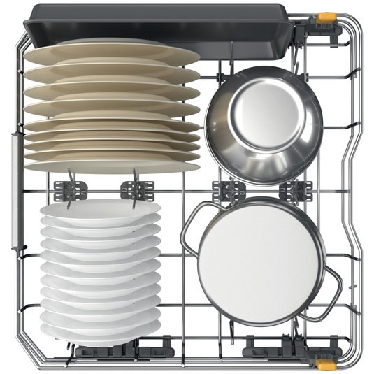 RESIGILAT: Masina de spalat vase Whirlpool W7FHP43X, 15 seturi, 10 programe, Tehnologia Al-6lea Simt, Clasa C, PowerCleanPro, Pornire cu intarziere, FlexiSpace, 60 cm, Inox