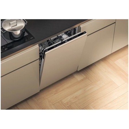 Masina de spalat vase incorporabila Whirlpool W7IHT40T, 15 seturi, 8 programe, Tehnologia Al 6-lea Simt, NaturalDry, Clasa C, PowerCleanPro, Pornire cu intarziere, 60 cm