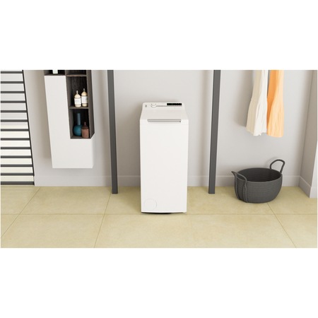 Masina de spalat rufe cu incarcare verticala Whirlpool TDLR7231BSEU, 7 kg, 1200 rpm,Clasa D, Motor Inverter, Display digital, Tehnologia al-6lea Simt, Alb