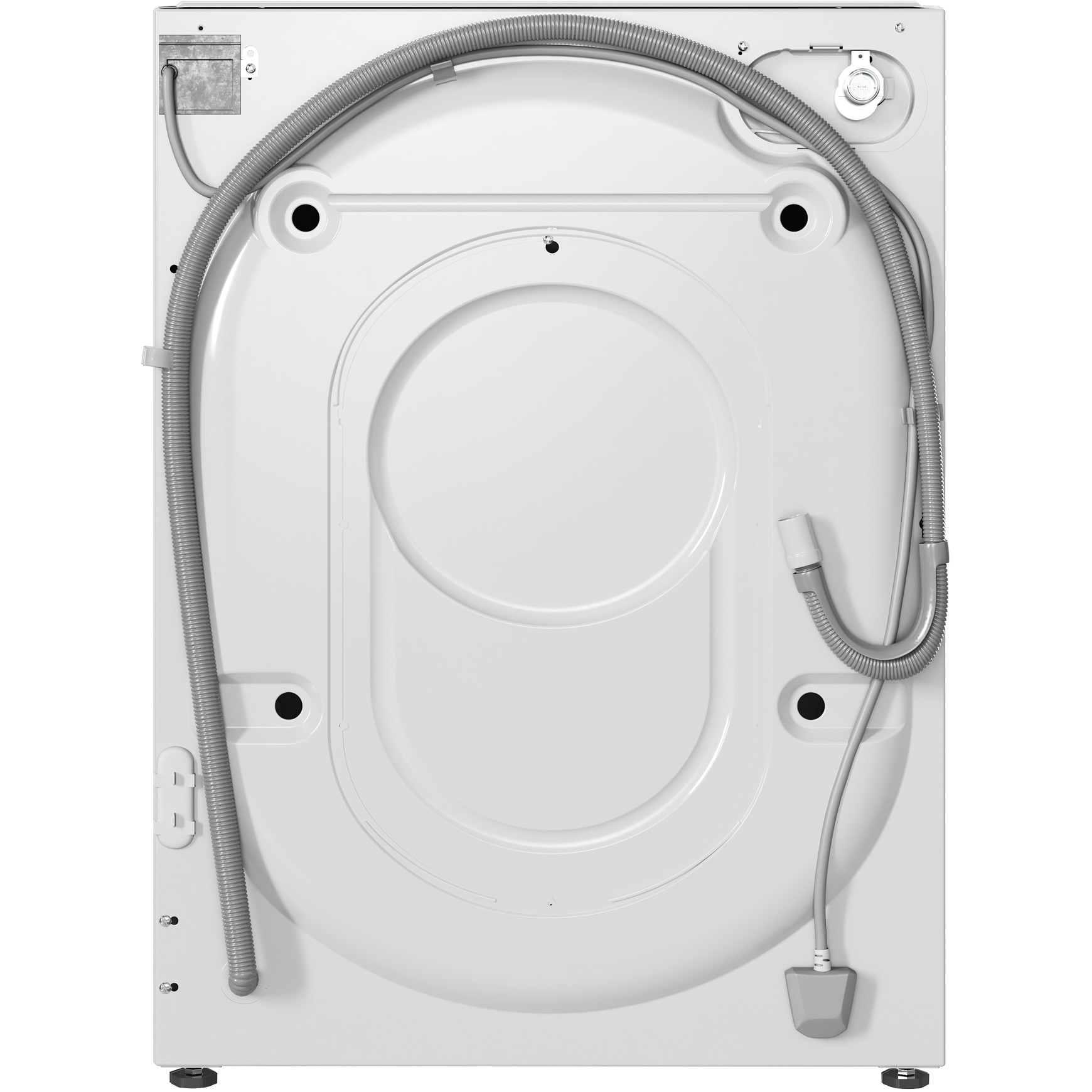 Masina de spalat rufe cu uscator Hotpoint BIWDHG861485EU, 8 kg spalare, 6 kg uscare, 1400 rpm, Clasa B, Motor Inverter, Display digital, Alb