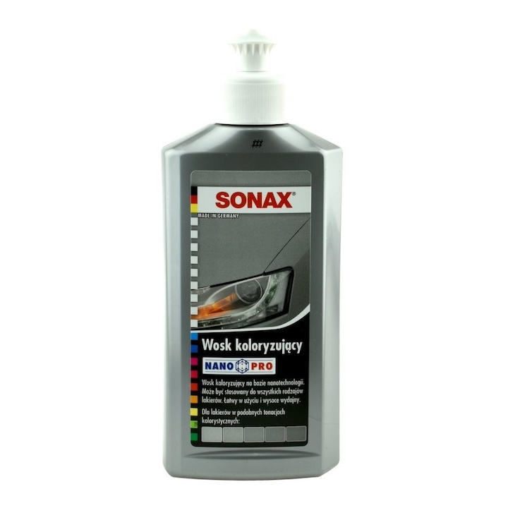 Восък за оцветяване Nano Pro, Sonax, 250 мл, сребрист