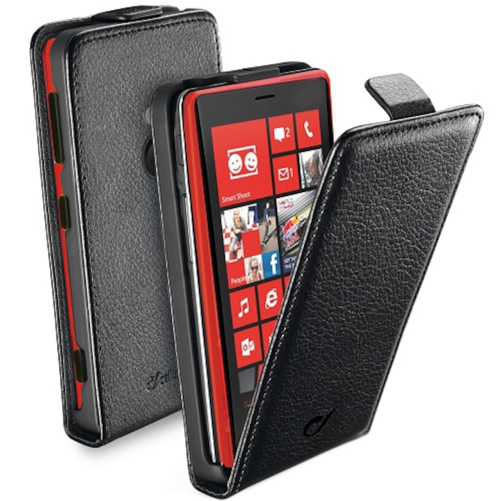 Протектор Cellular Line Flap Essential за Nokia Lumia 1520, Черен