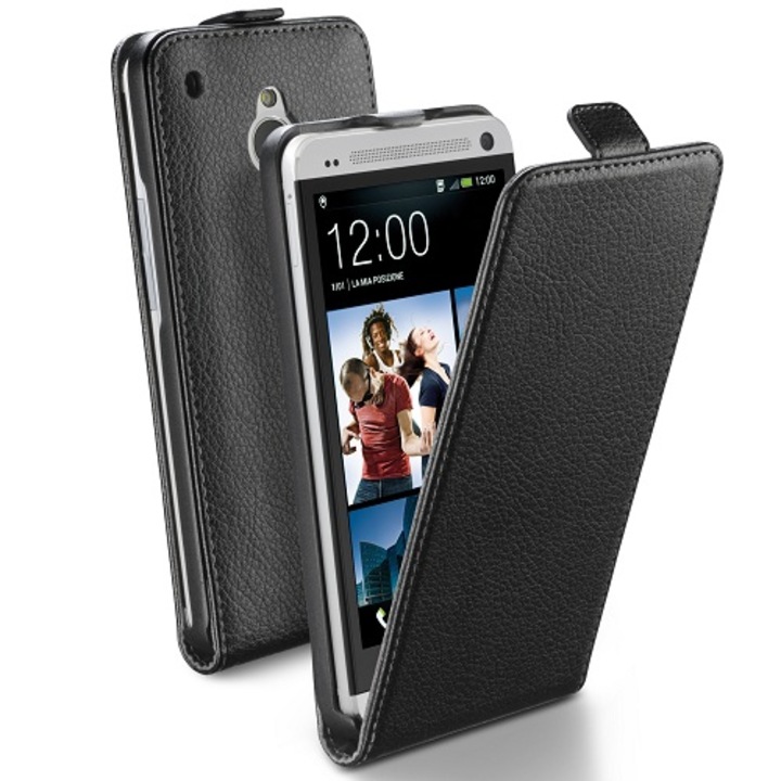 Калъф Cellularline Flap Essence за HTC One Mini, Черен