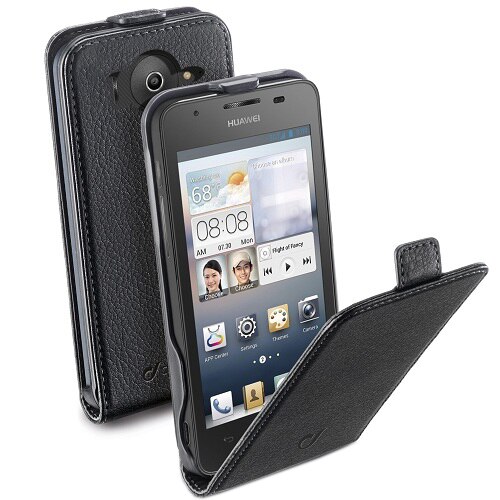 Toc Cellular Line Flap Essential pentru Huawei Ascend G510, Black