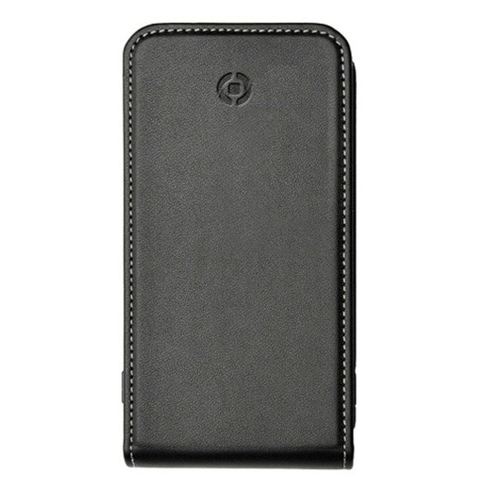 Кожен калъф Celly Pu Flap-Cover за Nokia Lumia 625, Черен