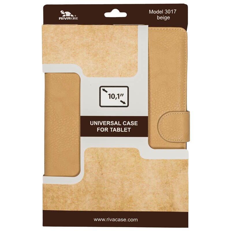 Husa / Stand Rivacase 3017 pentru tablete 10.1", Beige