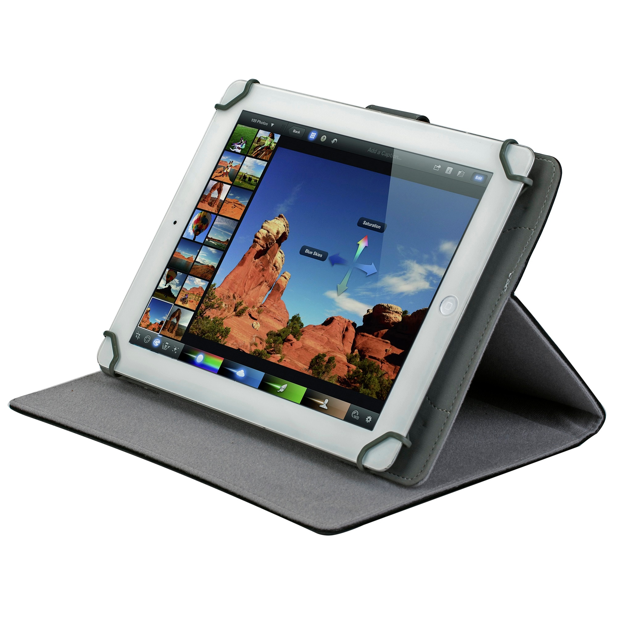 Husa / Stand Rivacase 3017 pentru tablete 10.1", Black