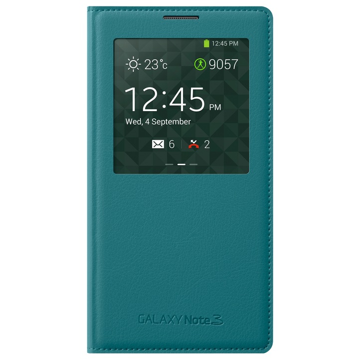 Протектор Samsung S-View Cover за Galaxy Note 3, Зелен