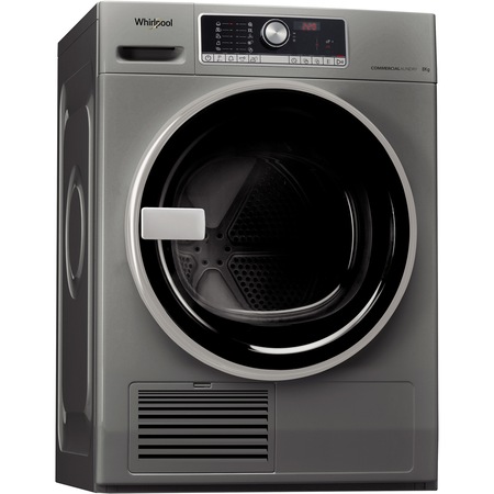 Uscator profesional Whirlpool AWZ8CD/PRO, 6th Sense, 8 Kg, Condensare, Alb