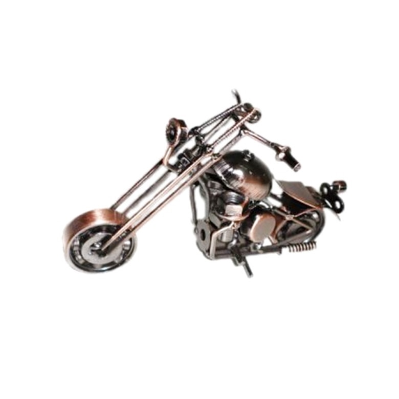 Motocicleta metal Hurricane 14x3x8cm, macheta decorativa vintage