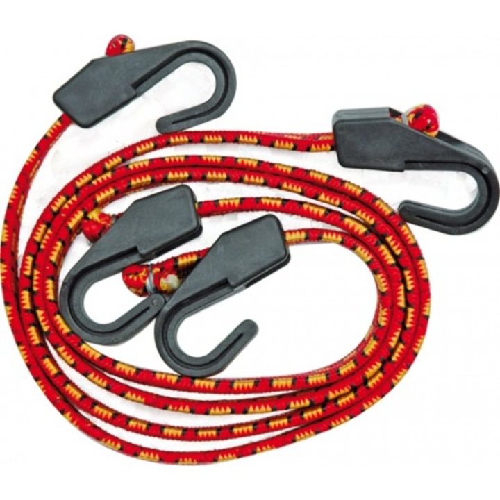 Set 2 chingi de prindere, Vorel, Cauciuc, 1 m, Rosu