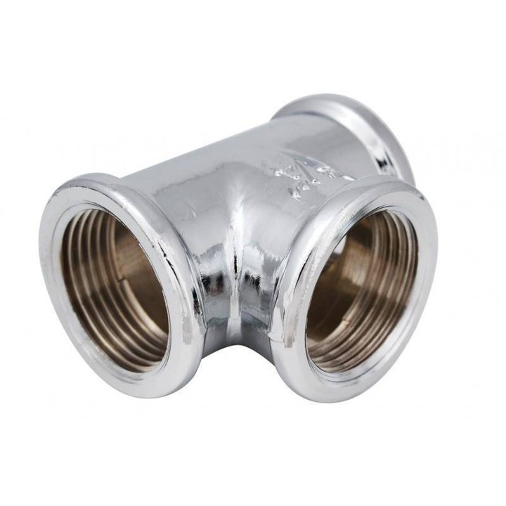 Csatlakozó, Hydroland, 1/2", sárgaréz, ezüst