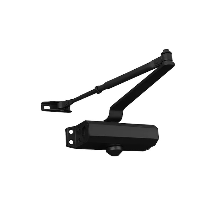 Inchizator cu brat pentru usi, Metal, Universal, 40-65 kg, Negru