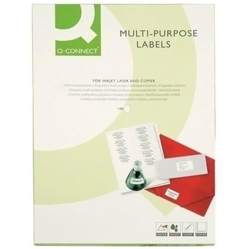 Etichete autoadezive Q-CONNECT 8/A4, 105 X 74 mm, albe, pretaiate, 100 coli/top Etichete autoadezive Q-CONNECT 8/A4, 105 X 74 mm, albe, pretaiate, 100 coli/top