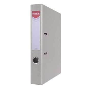 Biblioraft plastifiat OFFICE Products, 5 cm, colturi metalice, gri Biblioraft plastifiat OFFICE Products, 5 cm, colturi metalice, gri