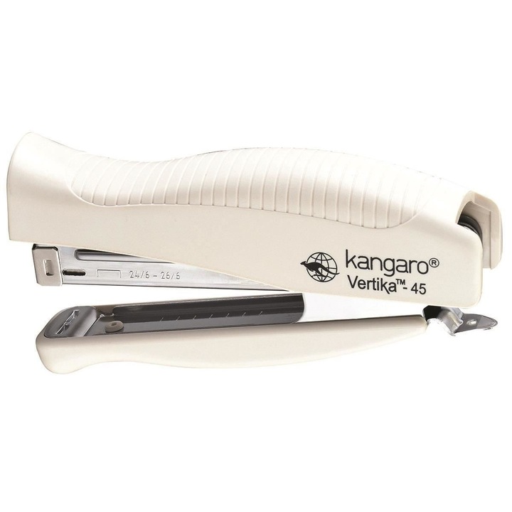Пластмасов телбод Kangaro Vertika, 24/6, 26/6, 30 листа, бежов